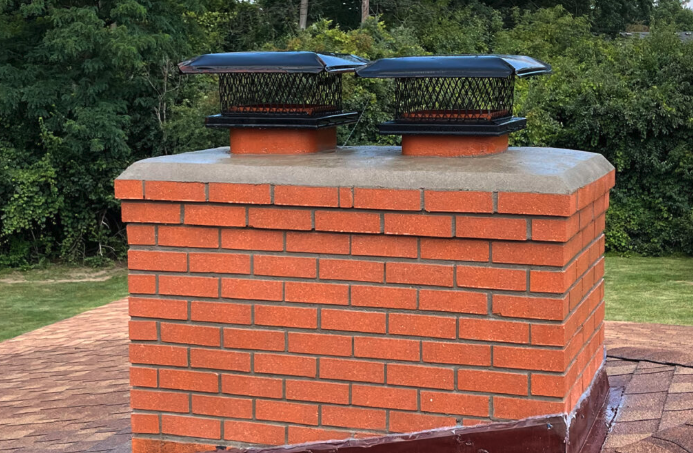 Chimney inspection and cap installation diagram for Houston TX homes